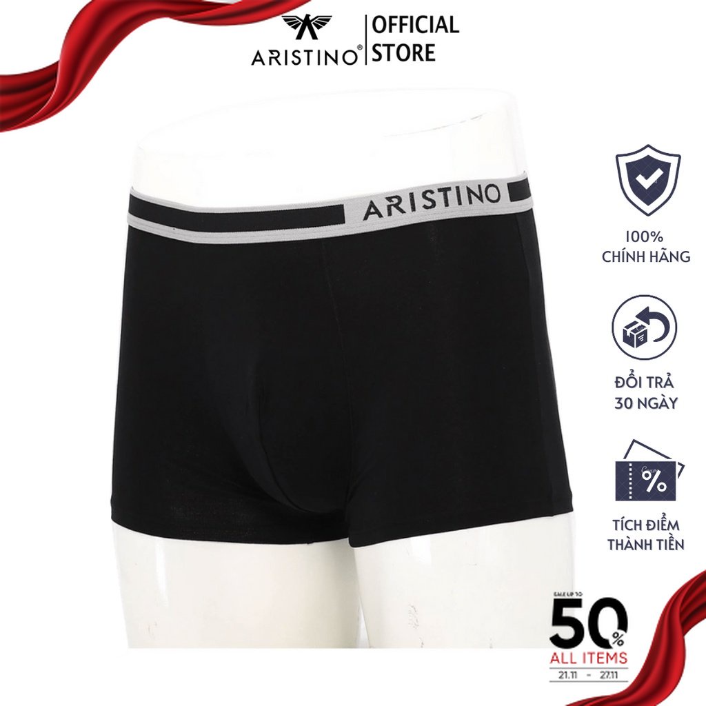 Quần lót nam ARISTINO dáng boxer ôm gọn nhẹ nhàng, chất liệu cotton mềm mại, thoáng mát - ABX1603