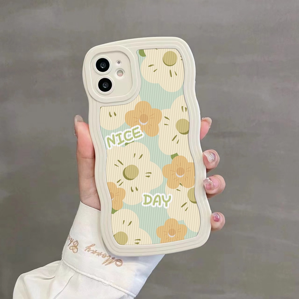 Ốp Điện Thoại TPU Mềm Chống Rơi / Dấu Vân Tay Họa Tiết Hoa Cho iPhone 7 8 Plus 11 14 12 13 Pro Max XR 6 6s 14 Plus X XS Max SE 2020