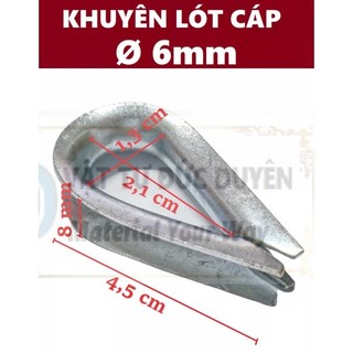 Lót cáp - Khuyên lót cáp - Bẹn lót cáp [ Ø 6mm ]