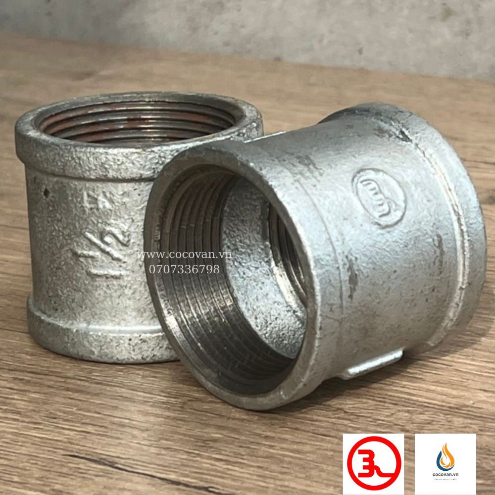 Măng sông ren mạ kẽm jianzhi 21mm đến 49mm