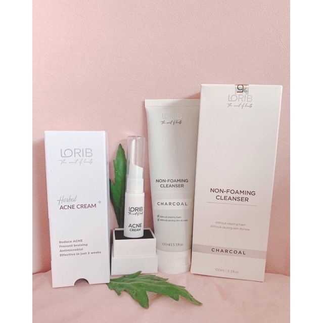 combo 1 Kem Mụn Lorib+ 1 sửa rửa mặt LoriB