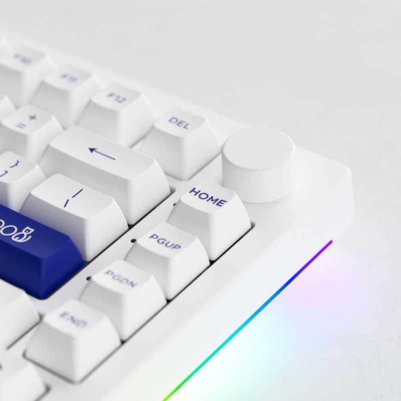 Bàn phím cơ AKKO 5075B Plus Blue on White