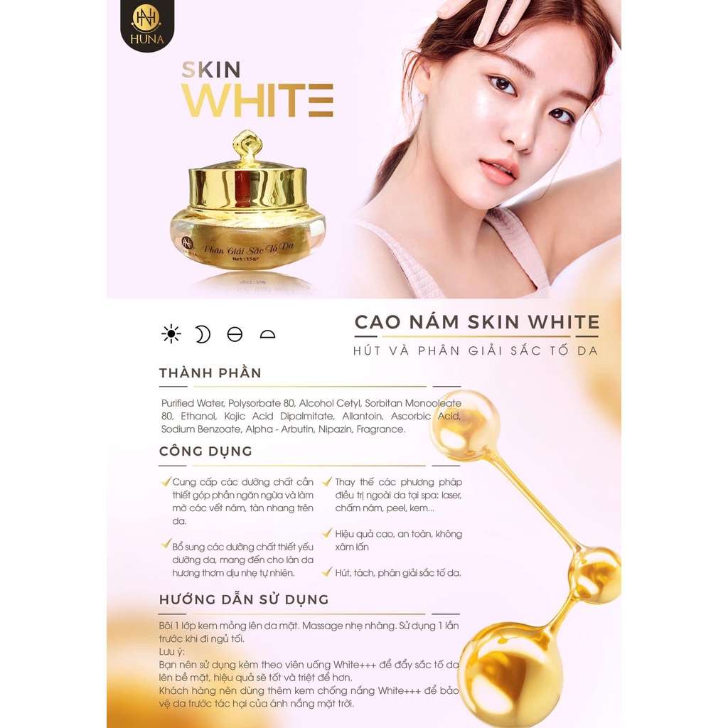Combo 3 sản phẩm Huna White++