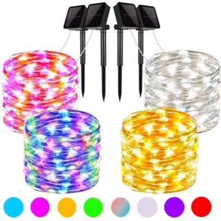• HCM •Dây Đèn LED Đom Đóm Fairy Light 12/22/32/42M Năng Lượng Mặt Trời