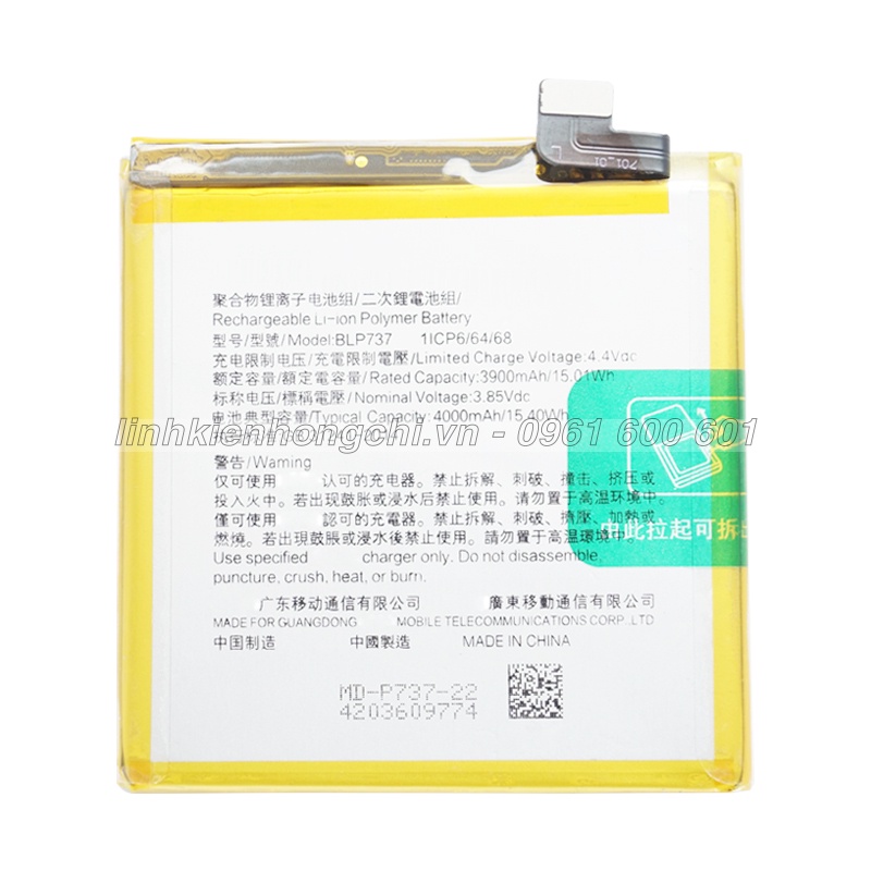 Pin điện thoại Reno2 F Reno 2F CPH1989 BLP737 Zin