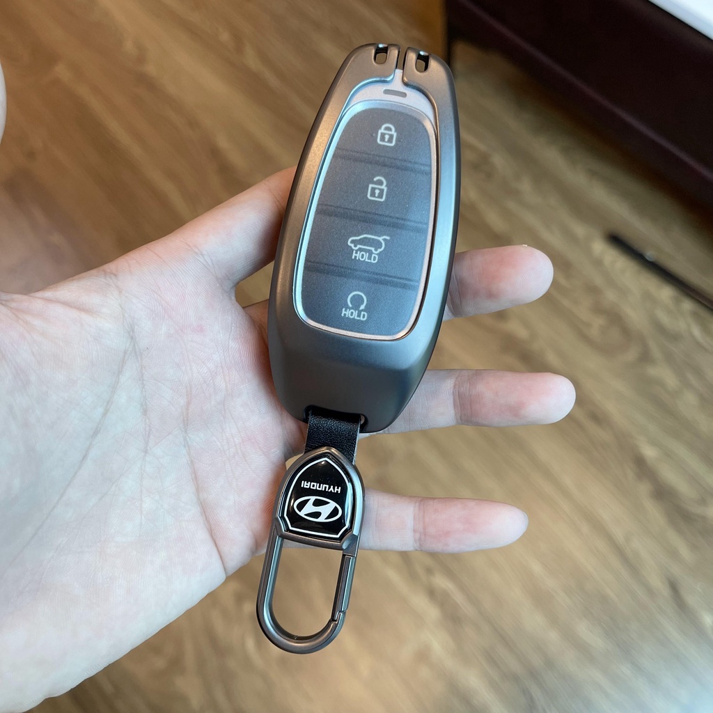 Vỏ ốp khoá ô tô - Bọc chìa smartkey xe Hyundai Santafe 2021~2022 , tucson 2022