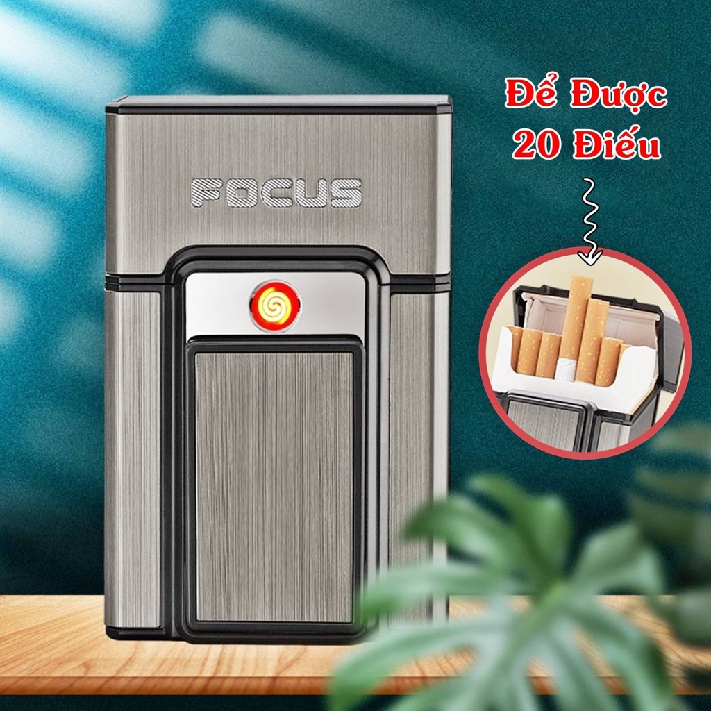 𝐇ỘT 𝐪𝐮𝐞̣𝐭 𝐁𝐚̣̂𝐭 𝐥𝐮̛̉𝐚 hộp đựng thu.ốc Focus 2in1 sạc điện qua cổng usb