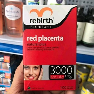 Viên uống nhau thai cừu đỏ Rebirth red placenta 3000mg
