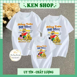 Áo gia đình tết xuân con mèo sống trên đời sống