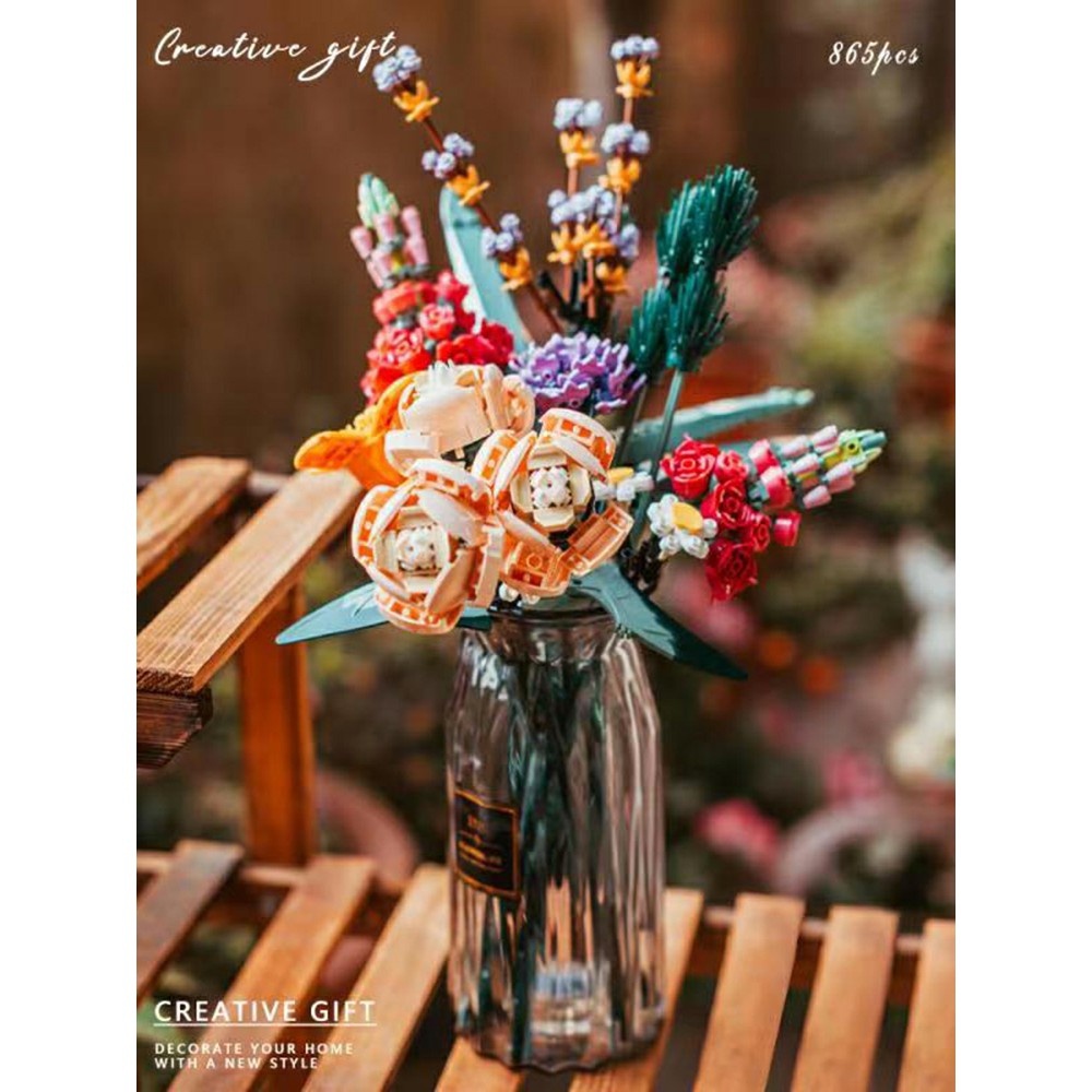 Đồ Chơi Mô Hình 3D Lắp Ráp Bó Hoa 10029 (Flower Bouquet, 756 mảnh) [Non Lego]