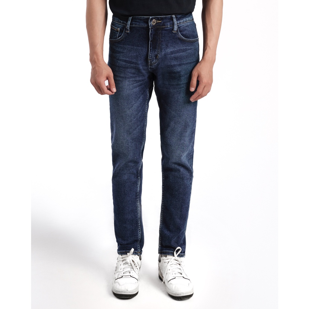 Quần jean nam xanh cao cấp MENFIT 0531 chất denim co giãn nhẹ 2 chiều, chuẩn form, thời trang