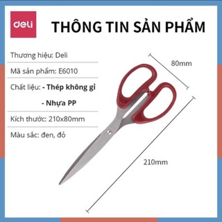 Kéo văn phòng Deli 6009 (180mm)