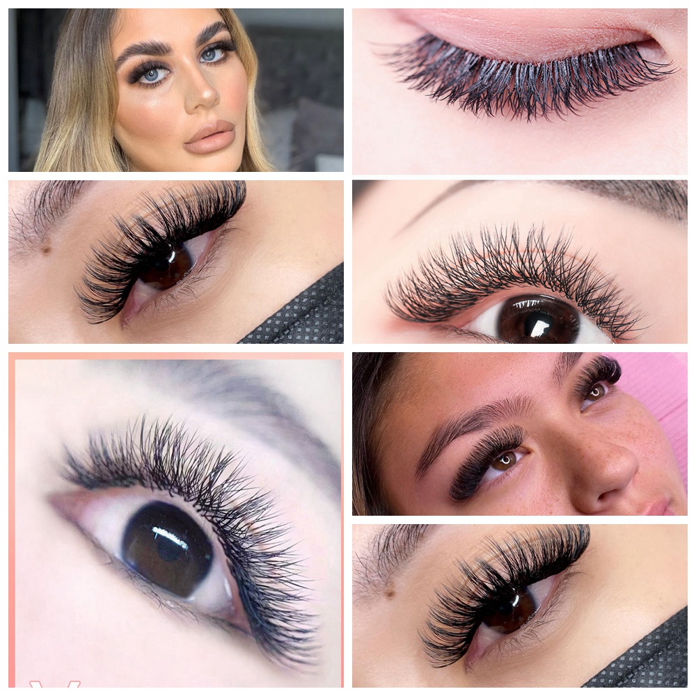 Lông Mi Giả 20D / 30D / 40D Dày 0.07 Cong 8-16mm Dùng Trang Điểm