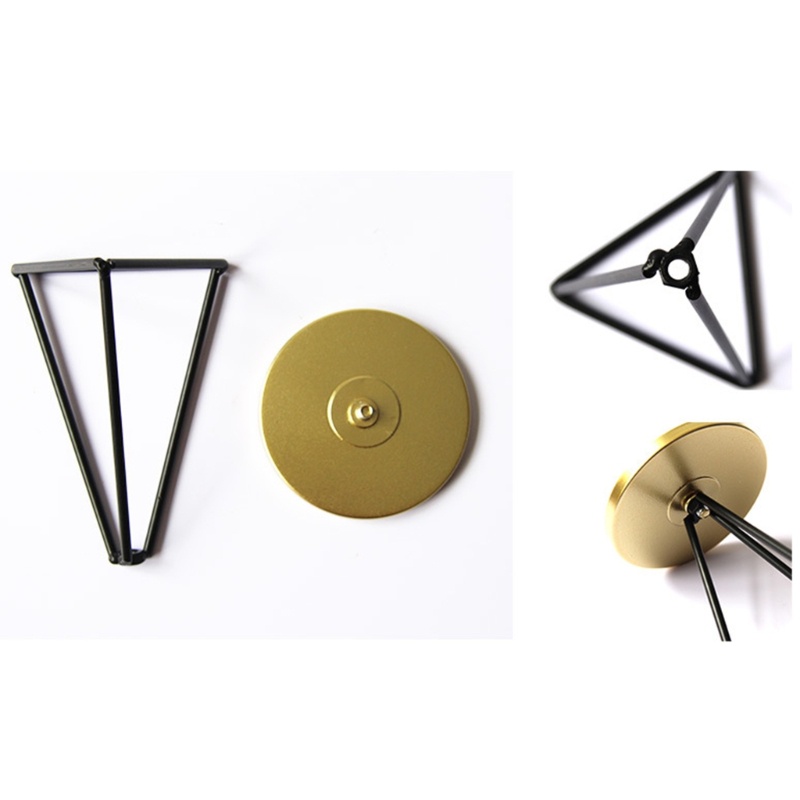 Giá Đỡ Nến Hình Tam Giác Bằng Kim Loại Trang Trí Tiệc