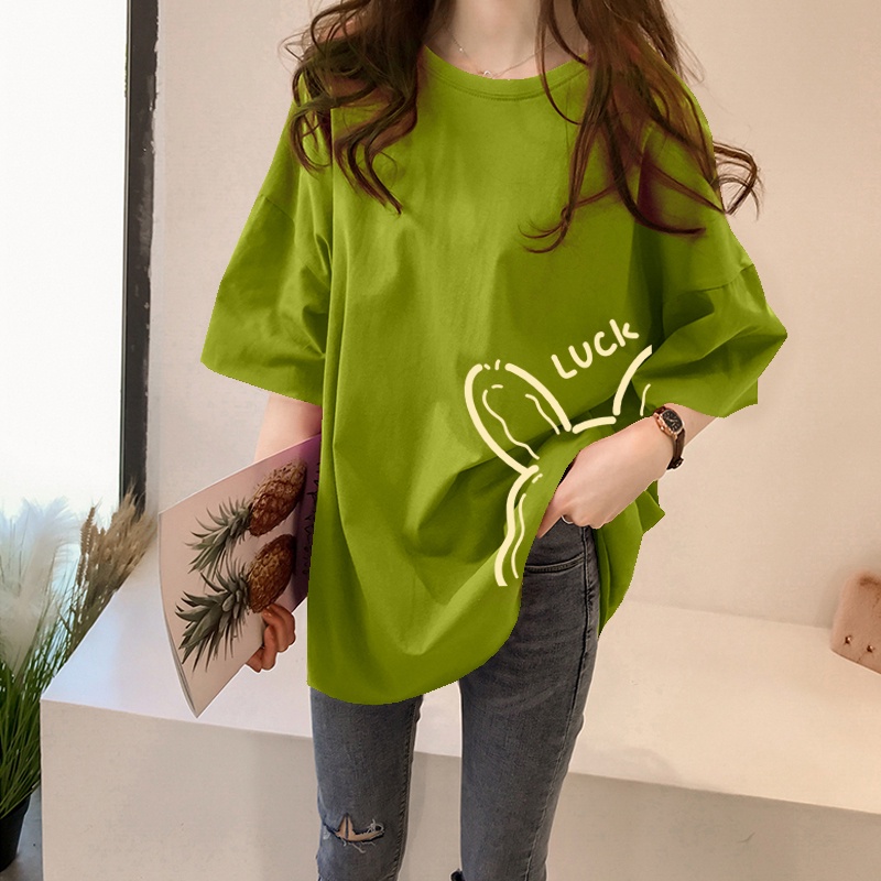 NRVP Áo Thun Nữ Tay Ngắn In Chữ CNY Năm Mới 2023 Thời Trang