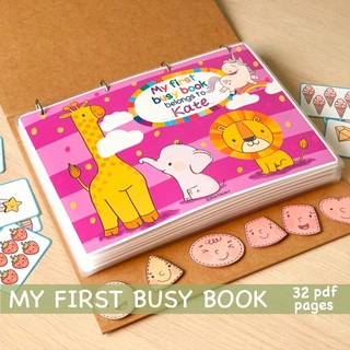 Sách - học liệu bóc dán thông minh My First Busy Book - Đồ chơi giáo dục cho bé