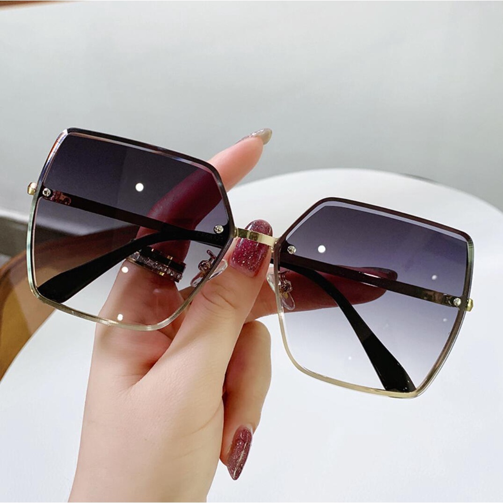 Kilii Kính Mát Gọng Vuông Phong Cách Vintage Thời Trang