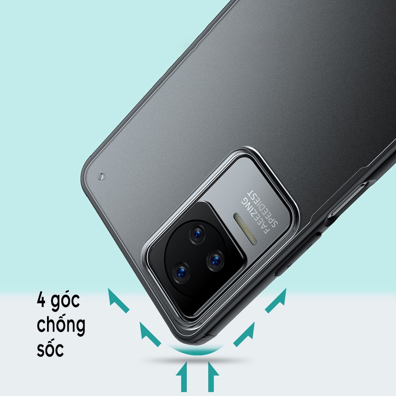 Ốp lưng cho Xiaomi Poco F4 - Redmi K40S, nhám viền màu WLONS - Hàng nhập khẩu