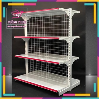  Kệ Siêu Thị Đôi T  2 mặt  Dài 120cm * Rộng 70cm * Cao 150cm x 4 Tầng 