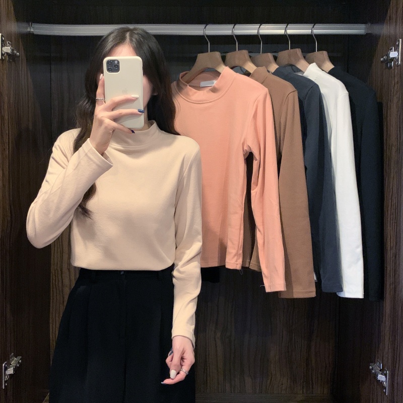 Áo Sweater Cổ Cao Mềm Mại Thời Trang Mùa Thu Hàn Quốc 2022 Cho Nữ