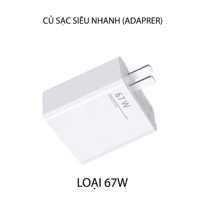 Cục sạc siêu nhanh 67W-120W tùy chọn