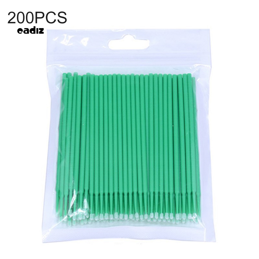 Hộp 200 Tăm Bông Cotton Nhẹ Dùng Một Lần Cho Trang Điểm Lông Mi / Lông Mi