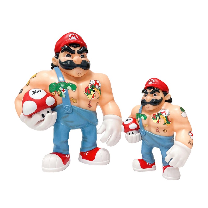 NINTENDO Nhân Vật Super Mario Bros Kích Thước 20-32cm Mô Hình Cơ Bắp Mario Toad Red Nấm Bằng PVC Thời Trang Cho Bé