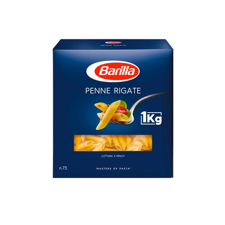 Mỳ nui hình ống tre Penne số 73 - Penne Rigate No.73 - 1kg - Barilla