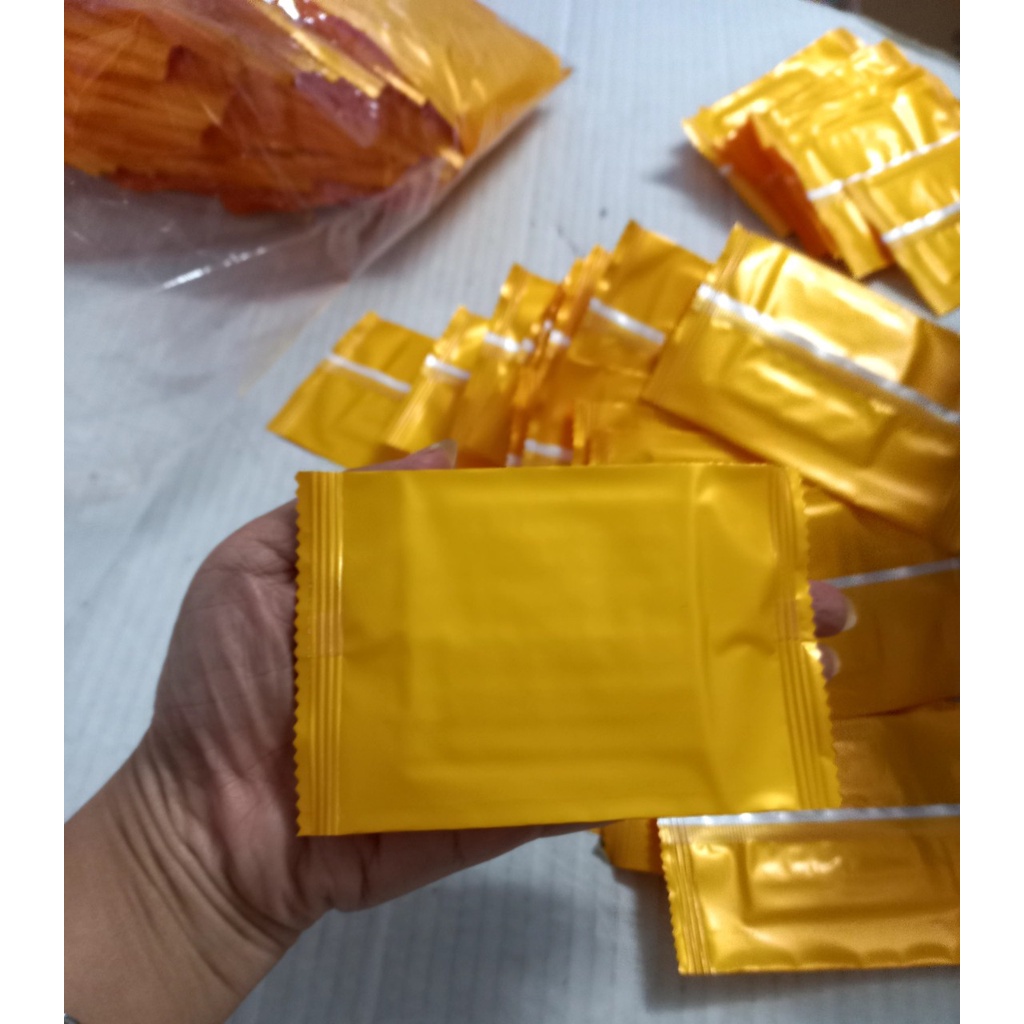 500 cái khăn Lạnh, khăn ướt mini màu vàng