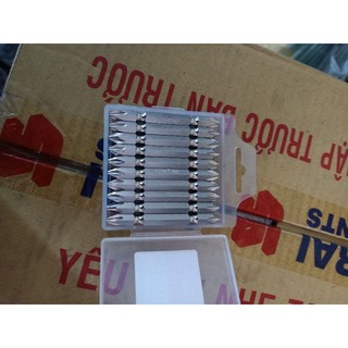 MŨI BẮN VÍT 2 ĐẦU 4 CẠNH, BAKE DÀI 65MM