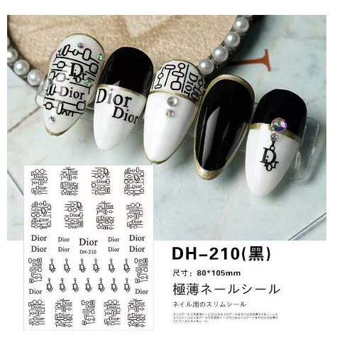 sticker trang trí nail mã mới dh210