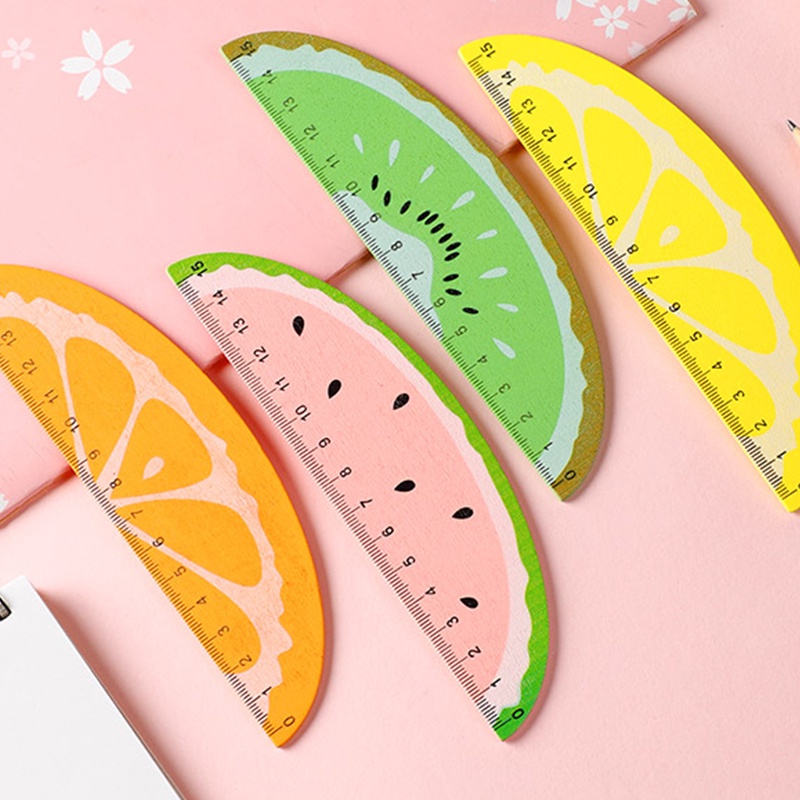 Thước Kẻ Thiết Kế Hình Trái Cây 15cm Cute Dễ Thương Monshop vpp