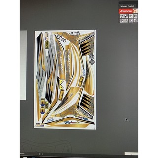 Tem exciter 135 R vàng gold đen