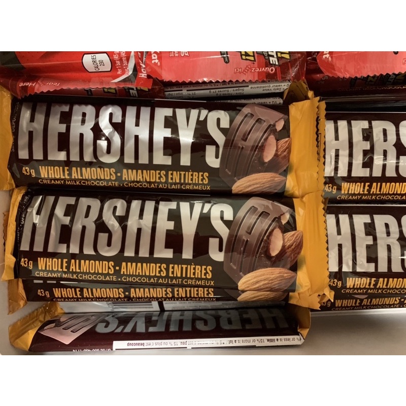 Kẹo Sôcôla Hạnh Nhân Hershey's Milk Chocolate with whole Almonds thanh 43g