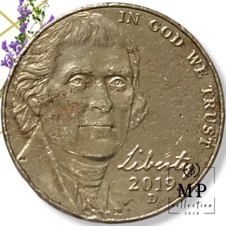 Đồng Xu 5 cent (Nickel) Đô la Mỹ Thật 100%