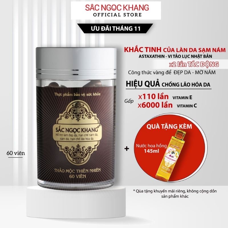 ✅Viên uống sắc ngọc khang ++ nhau thai cừu diện mạo mới, ( hộp 60v)