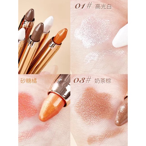 Bút đánh mắt 2 đầu nhũ đa năng