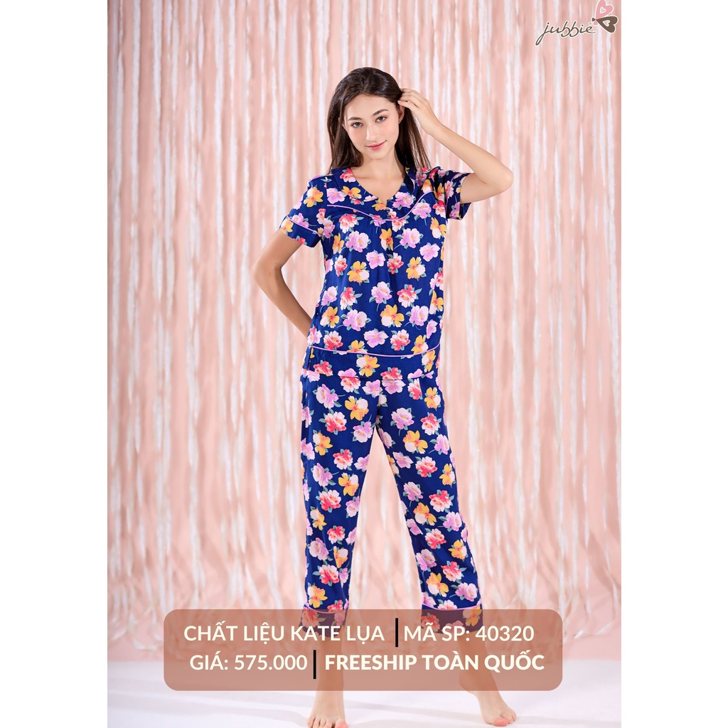 Bộ dài cổ bẻ nút mặc nhà Jubbie 40320