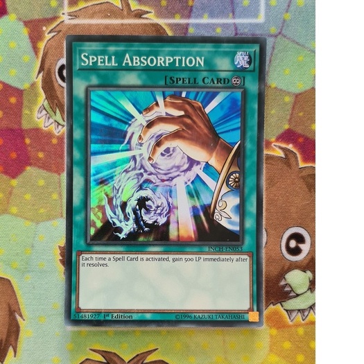 Thẻ Bài Mint90 Yugioh Spell Absorption - INCH-EN053 - Super Rare