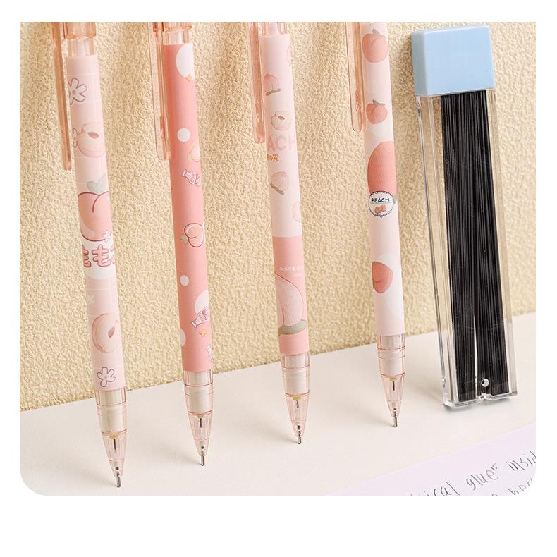 Bút chì ngòi kim 2B  trái đào dễ thương cute dành cho mọi lứa tuổi