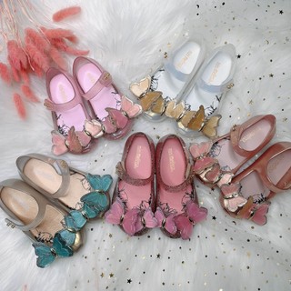 Giày nhựa thơm Melissa mẫu nơ cánh bướm cho bé gái