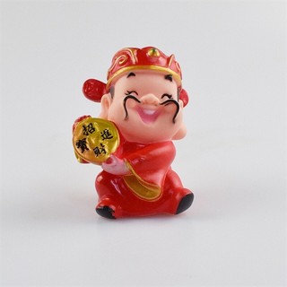 trang trí bánh hình ông thần tài màu đỏ