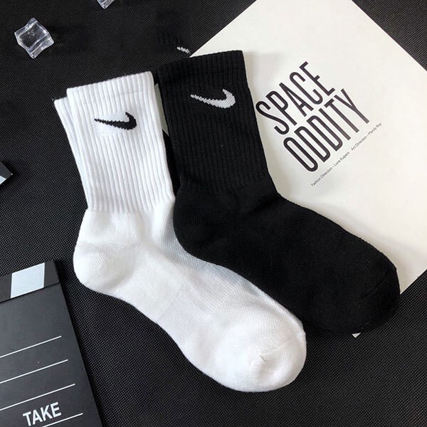 Vớ Cổ Trung-Dài logo Nike Cotton hàng xuất khẩu