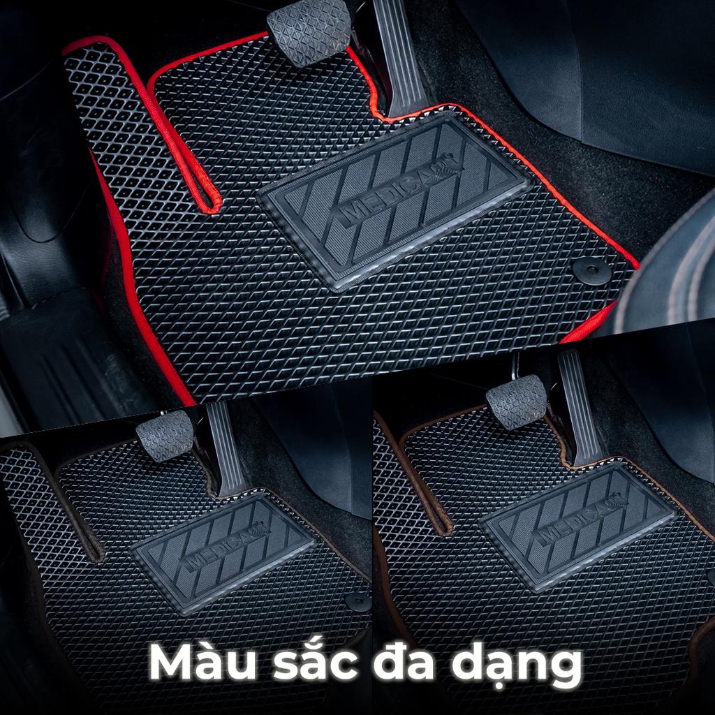 Thảm lót sàn ô tô Medicar xe Audi A1(2018-&gt;hiện tại) - chống nước, không mùi, ngăn bụi bẩn