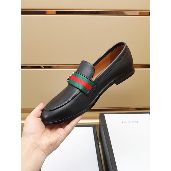 Giày tây lười nam da bò cao cấp Gucci GC 2022 giày tây công sở