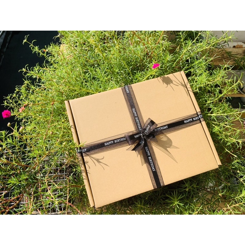HỘP QUÀ CÓ NẮP KRAFT HANDMADE SIZE 30x25x6cm