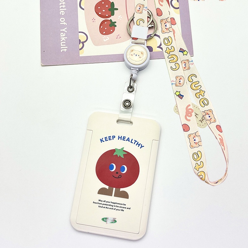 Ví Đựng Thẻ ID / Thẻ Ngân Hàng / Xe Bus Hình Chú Chó Hoạt Hình Có Dây Đeo Cổ Dễ Thương