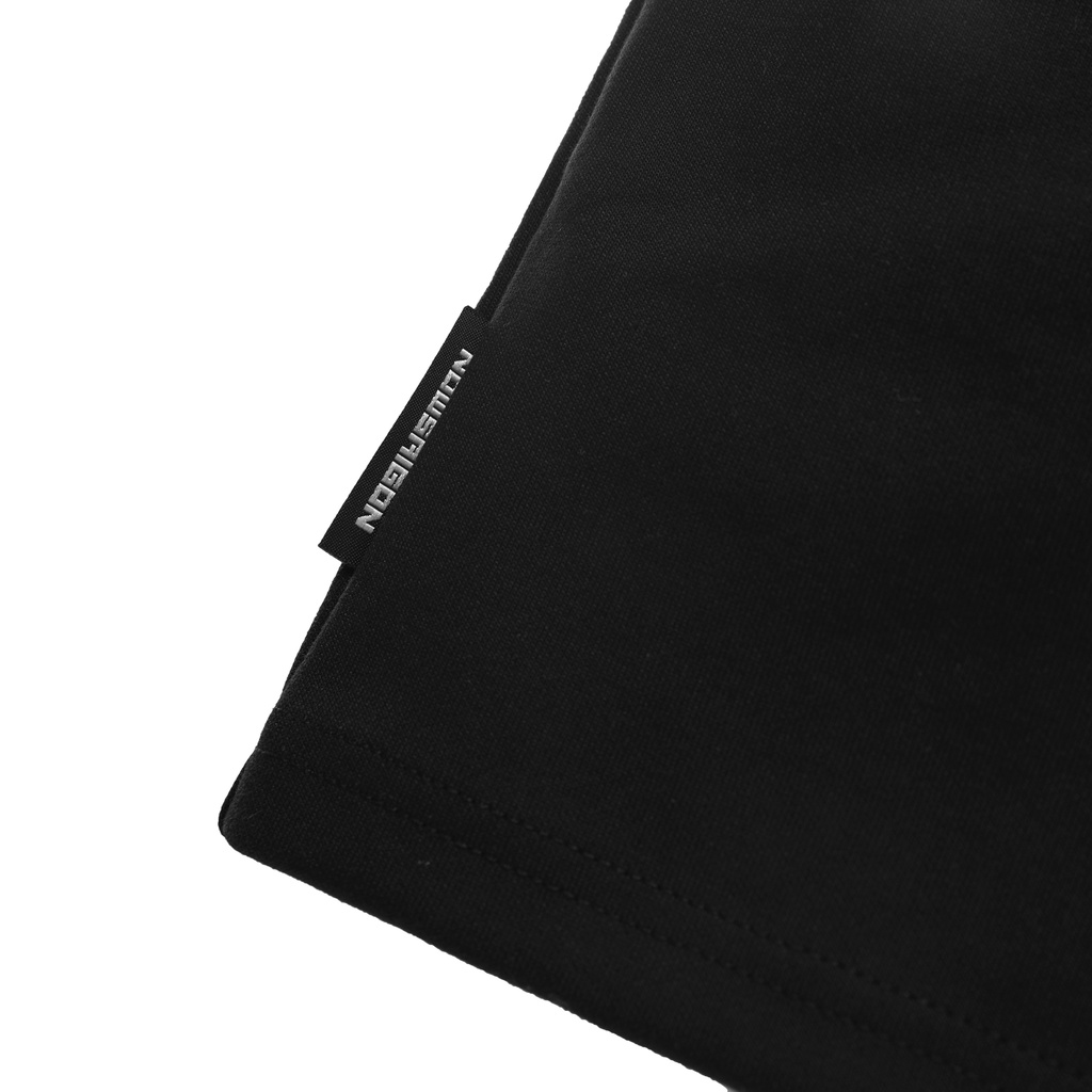 Quần NEEDS OF WISDOM Embroidered Nowsg Sweatshorts - Black - Local Brand Chính Hãng