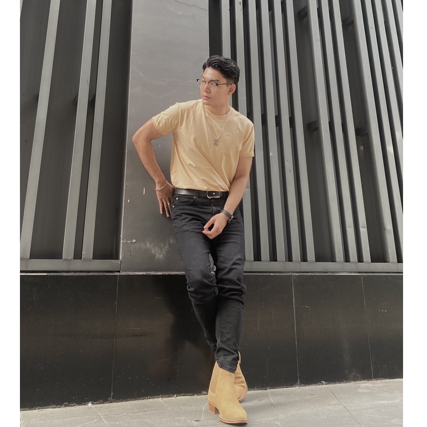 Áo thun nam cổ tròn HAFOS 10 màu vải cotton cao cấp co giãn thấm hút tốt HAFOS - GUTTI