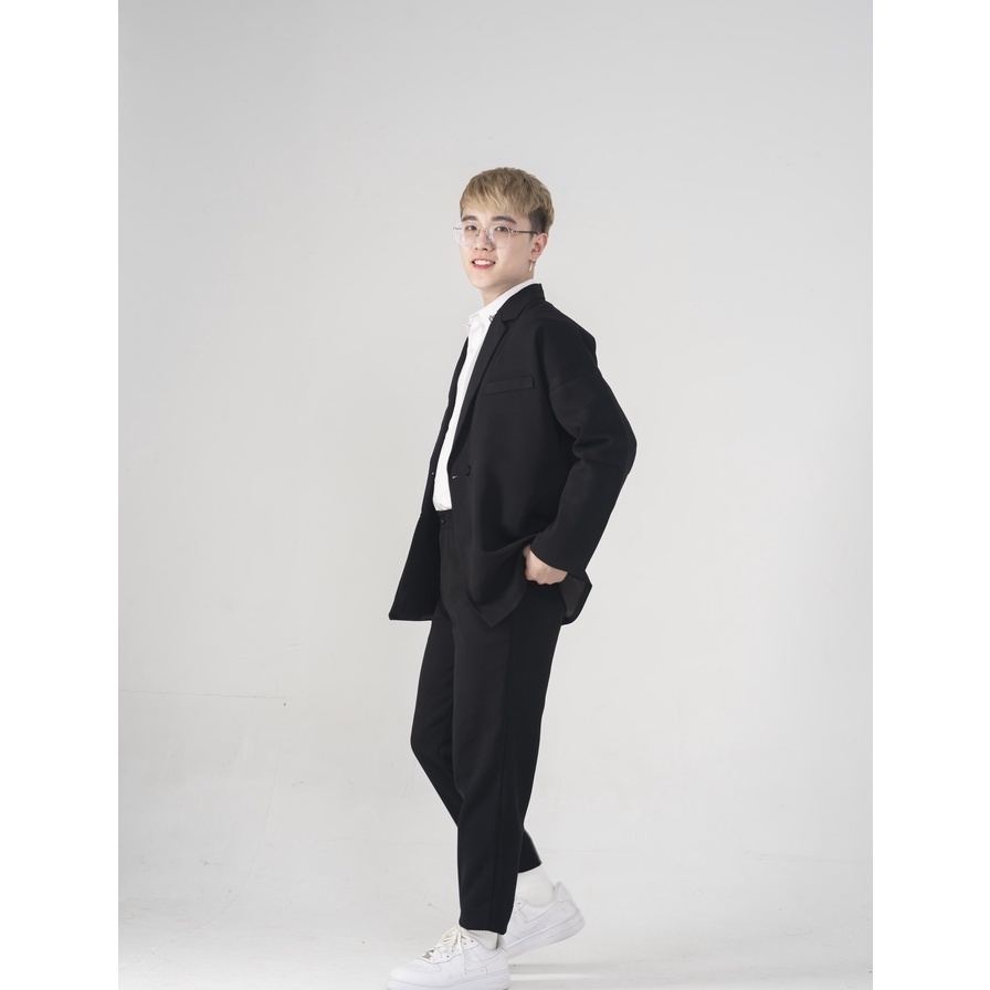 Áo khoác blazer nam bigsize  MALTRIK dáng dài phong cách Hàn Quốc lịch lãm chất liệu tuyết mưa cao cấp